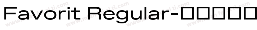 Favorit Regular字体转换
